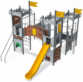 Outdoor Adventure Castle Playground for Kids PNG