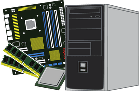 Essential Computer Part Components for Build PNG