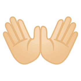 Open Hands of Welcome and Kindness PNG