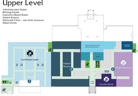 University Campus Healthcare Facility Layout PNG