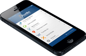 Mobile Device for Prescription Management and Healthcare Access PNG