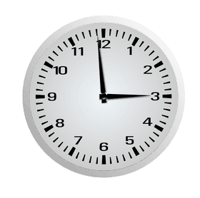 Modern Minimalist Wall Clock Design PNG