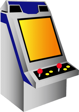 Classic Arcade Game Machine PNG