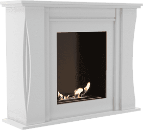 Modern Elegant Fireplace Design PNG