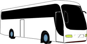 Sleek Passenger Bus Design for Urban Travel PNG