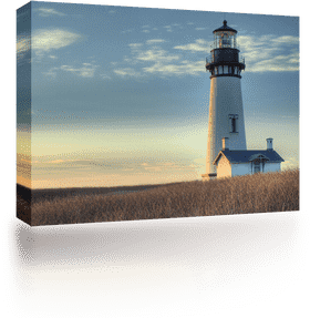 Solitary Lighthouse by the Tranquil Shore PNG