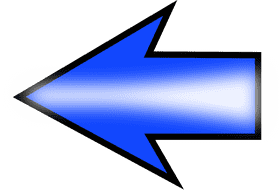 Bold Blue Arrow Pointing Left PNG