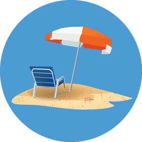 Sunny Day at the Beach Retreat PNG