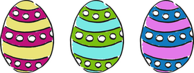 Colorful Easter Egg Delight PNG