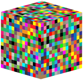Colorful Pixelated Ice Cube Delight PNG