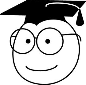 Cheerful Graduation Celebration with a Smile PNG