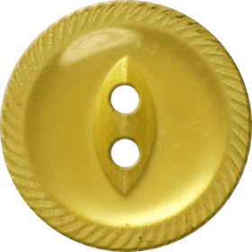 Classic Yellow Two-Hole Button Design PNG