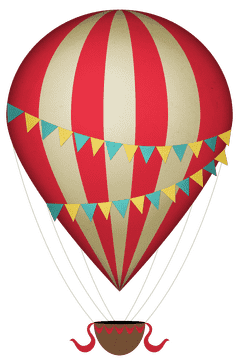Joyful Hot Air Balloon Adventure PNG