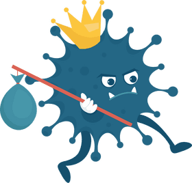 Coronavirus King The Face of Infection PNG