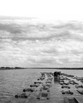 Serene Waterside Pier Exploration PNG