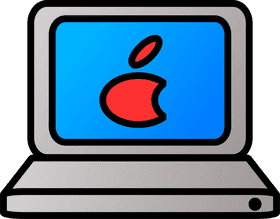 Stylish Laptop with Iconic Design PNG