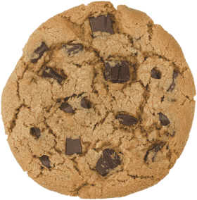 Delicious Chocolate Chip Fortune Cookie Delight PNG