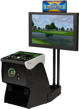 Golden Tee Golf Arcade Game Experience PNG