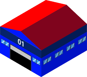 Colorful Warehouse Number One PNG