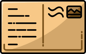 Postcard of Memories Send Your Greetings PNG