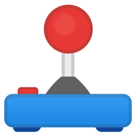 Classic Retro Joystick Gaming Controller PNG