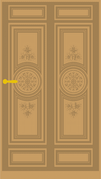 Elegant Vintage Door Design PNG