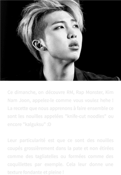 Rap Flavors Knife-Cut Noodles with RM PNG