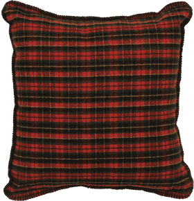 Rustic River Plaid Pillow Design PNG