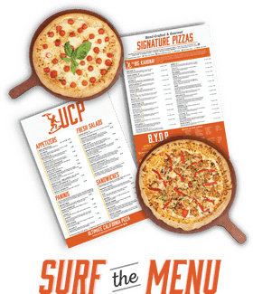 Pizza Paradise Surf the Flavor Wave PNG