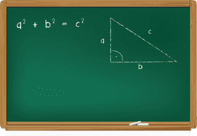 Blackboard Mathematics The Pythagorean Theorem PNG