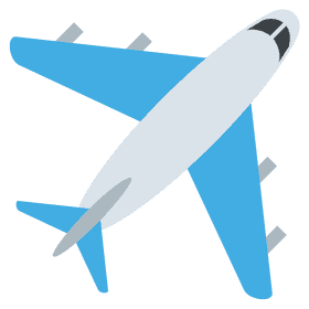 Skybound Airplane in Motion PNG