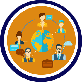 Global Connections Center Market Stall Hub PNG