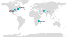 World Map of Global Decision Making and Healthcare PNG