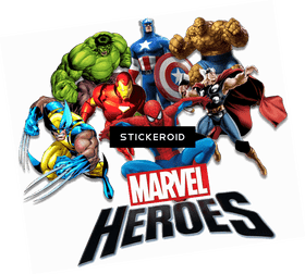Marvel Superheroes Assemble A Legendary Team PNG