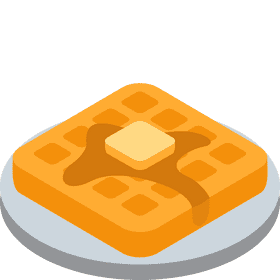 Deliciously Golden Waffle Delight PNG