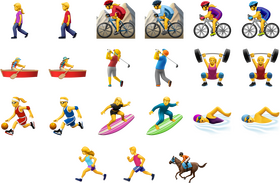 Vibrant Sport Activities and Enthusiasts PNG