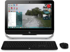 Modern Keyboard for All-in-One Computer Setup PNG