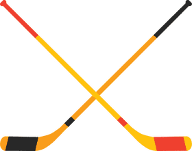 Crossed Sticks at the Ice Rink PNG