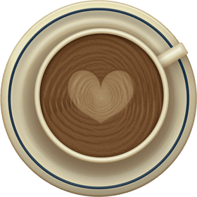 Coffee with a Heartfelt Touch PNG