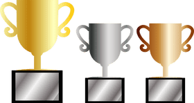 Espresso Cup Champion Awards Gold Silver Bronze PNG