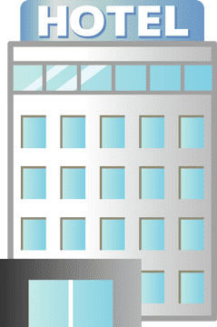 Modern Hotel Build Design PNG