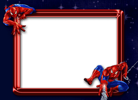 Dynamic Spider-Man Photo Frame for Superfans PNG