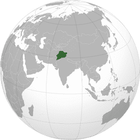 Geographical Overview of the Globe Highlighting Pakistan PNG