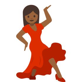 Joyful Dance of the Crimson Dress PNG
