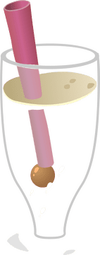 Refreshing Bubbly Drink with Flavorful Twist PNG