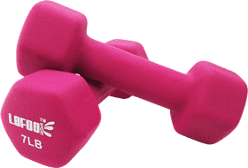 Vibrant Pink Dumbbells for Your Home Gym PNG