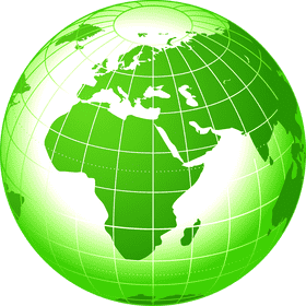 Green Earth Globe A Sustainable Perspective PNG