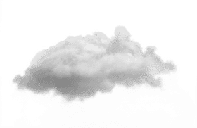 Whimsical Cloud in a Serene Sky PNG