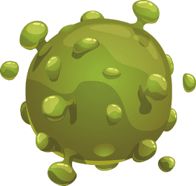 Vibrant Bacteria A Glimpse into Microscopic Life PNG