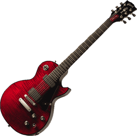 Vibrant Red Electric Guitar with Classic Charm PNG